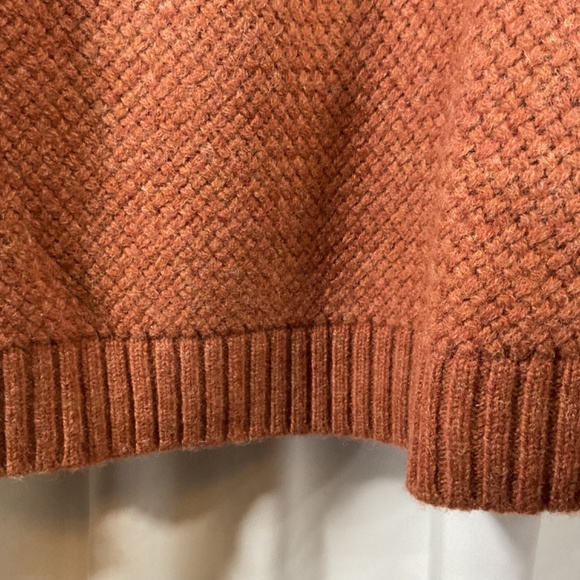 Duluth Trading 100% Shetland Wool Sweater M/L Burnt Sienna Gorpcore Natural Work - Picture 5 of 8